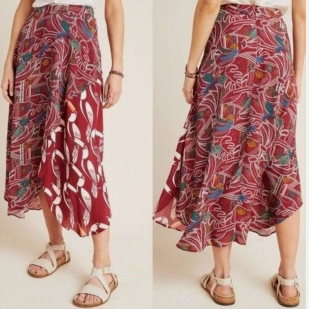 FARM Rio Culebra Mixed Print Midi Skirt - Picture 2 of 12